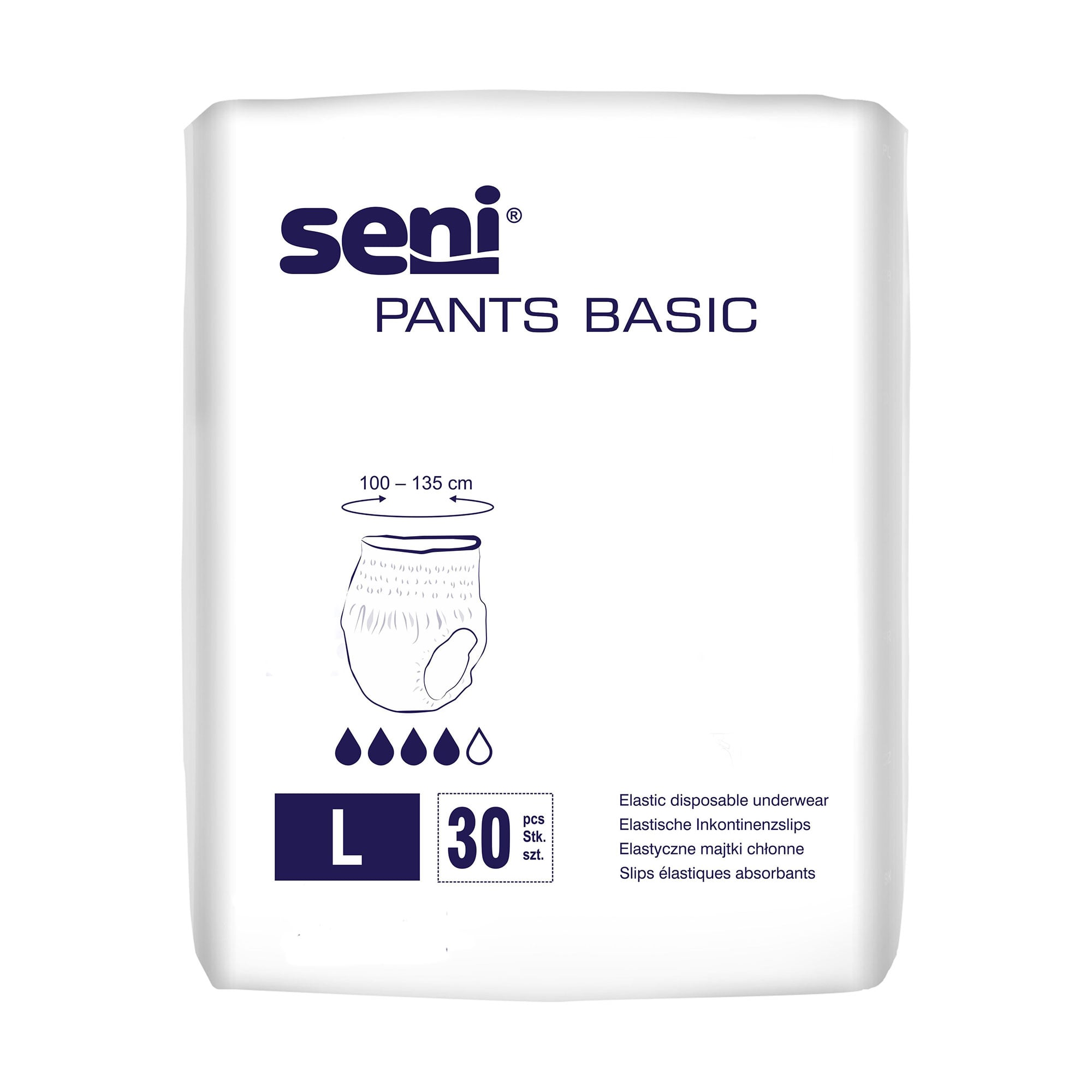 Підгузки-труси для дорослих Seni Pants Basic розмір Large, 30 шт